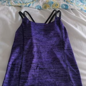 Purple & Black Workout Tank
